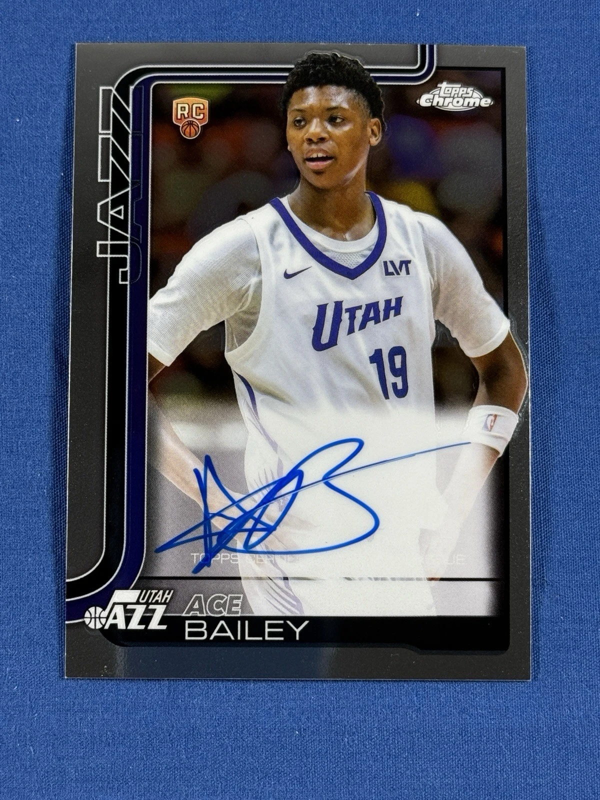 Ace Bailey 2025 Topps Chrome Basketball card