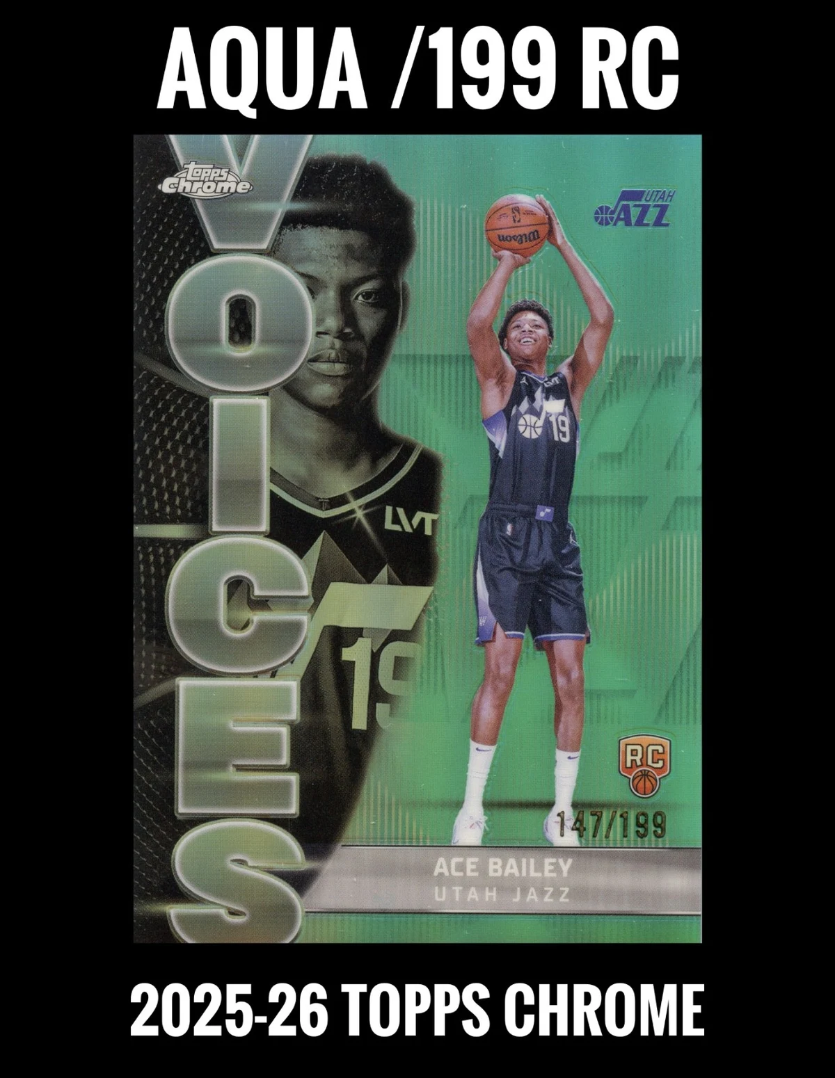 Ace Bailey 2025-26 Topps Chrome card