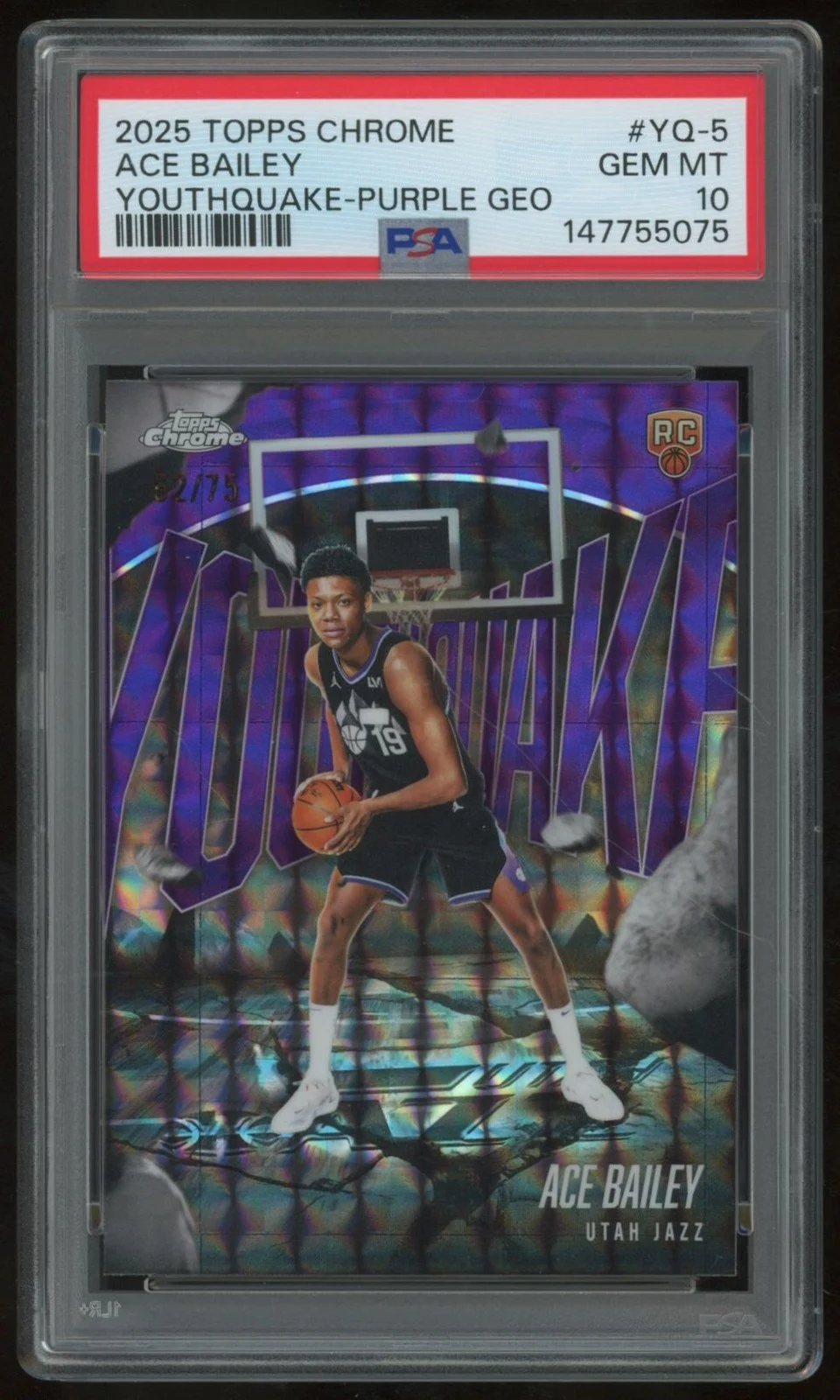 Ace Bailey 2025-26 Topps Chrome card