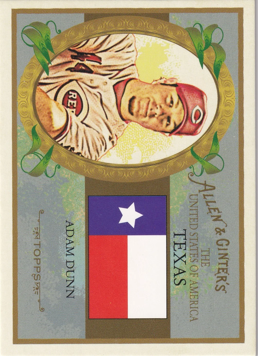 Adam Dunn 2008 Topps Allen & Ginter #US43 United States baseball card - Front