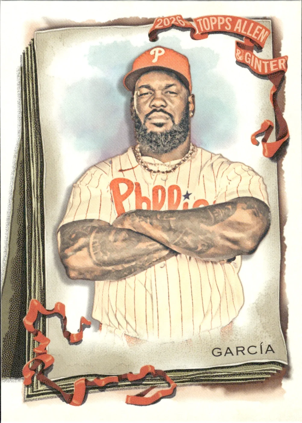 Adolis García #128 2026 Topps Allen & Ginter trading card - Front