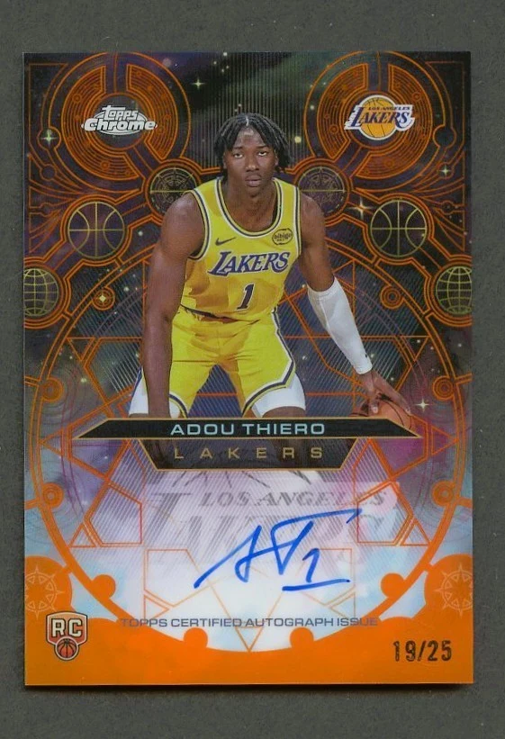 Adou Thiero 2025 Topps Chrome Basketball card