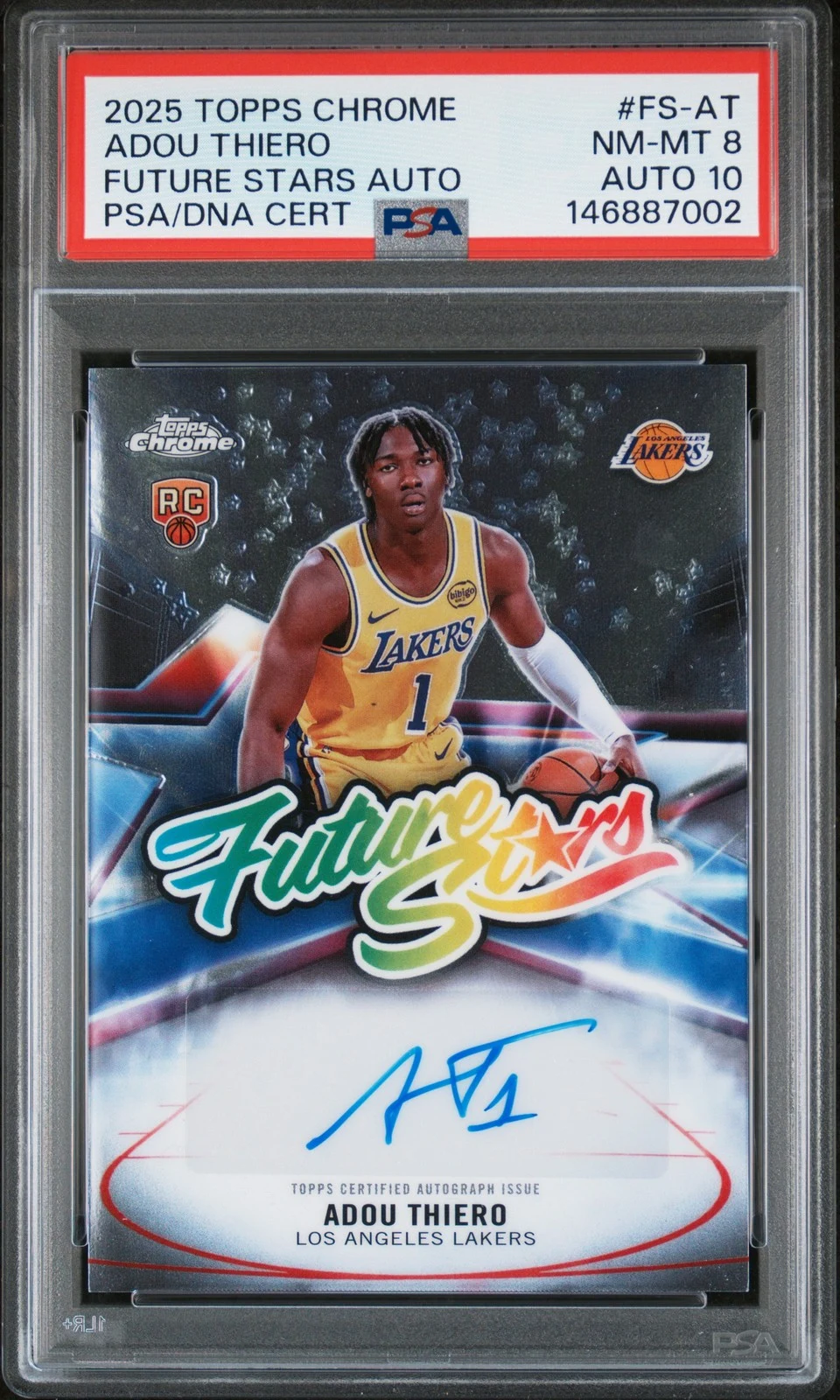 Adou Thiero 2025 Topps Chrome Basketball card