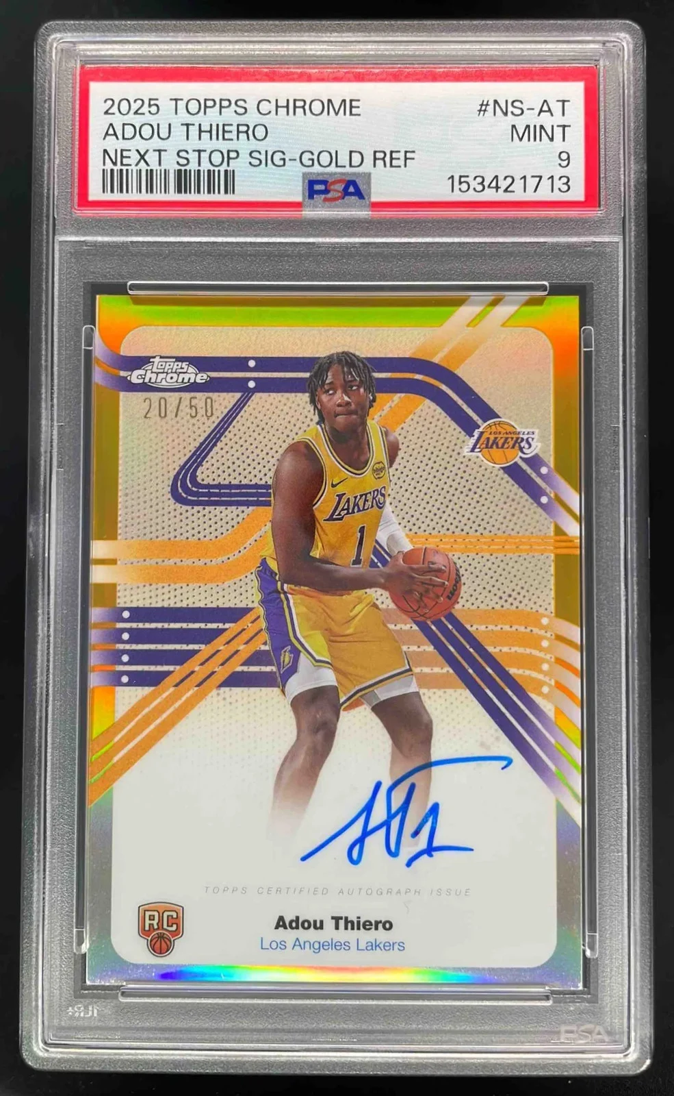 Adou Thiero 2025-26 Topps Chrome card