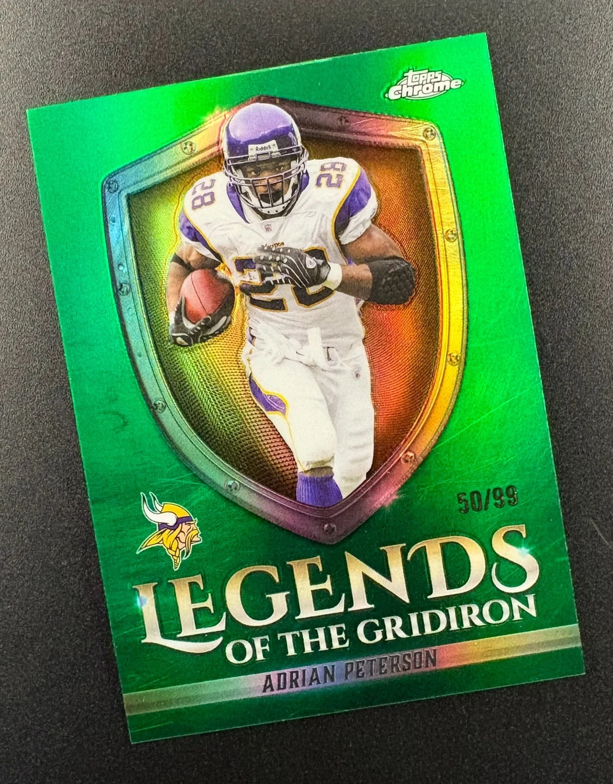 Adrian Peterson 2025 Topps Chrome Football card