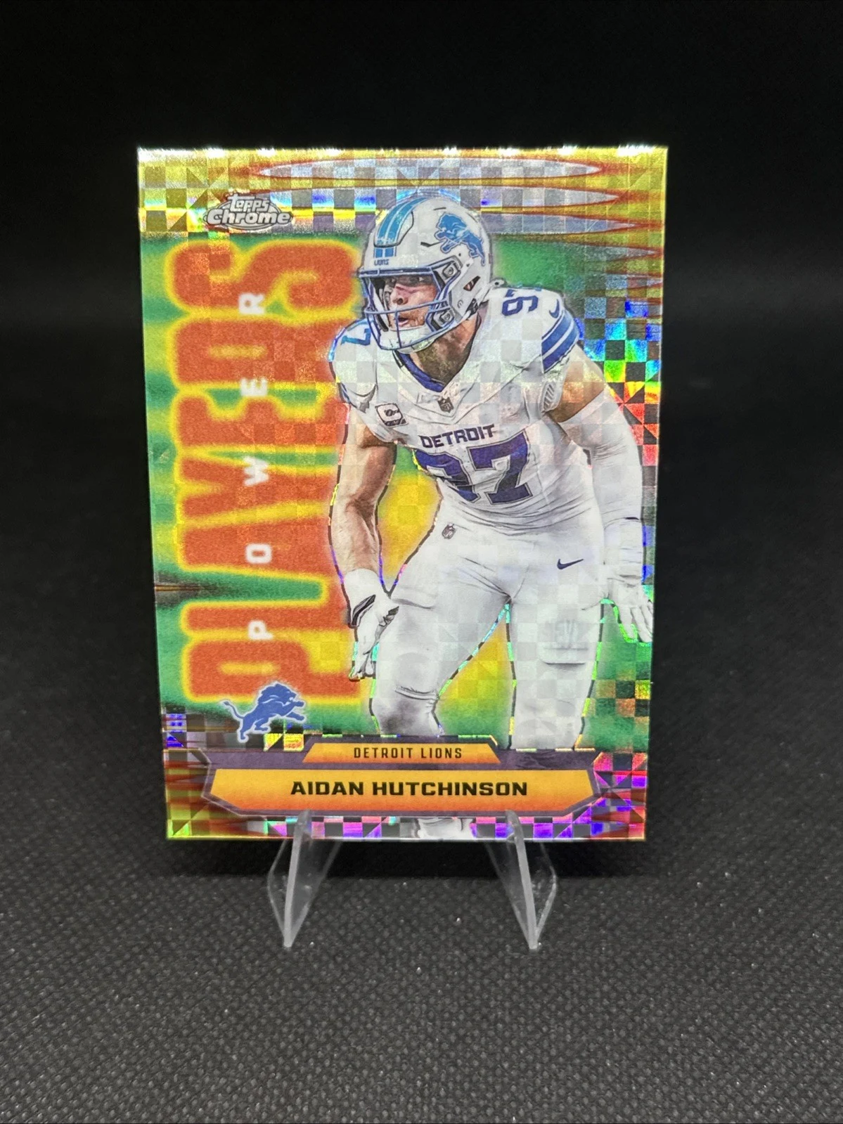 Aidan Hutchinson 2025 Topps Chrome Football card