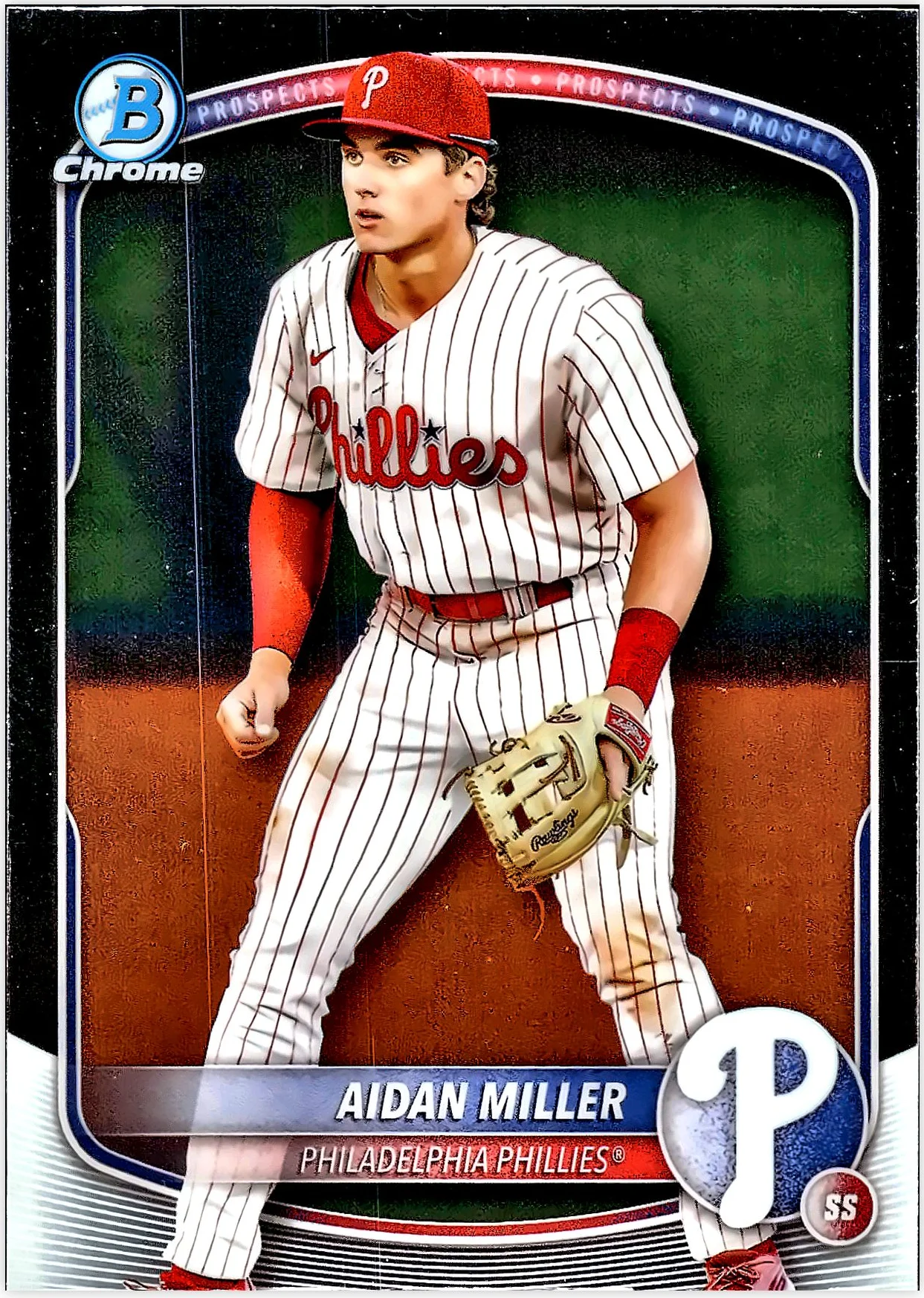 Aidan Miller 2025 Bowman #BCP-54 Chrome Prospects baseball card - Front
