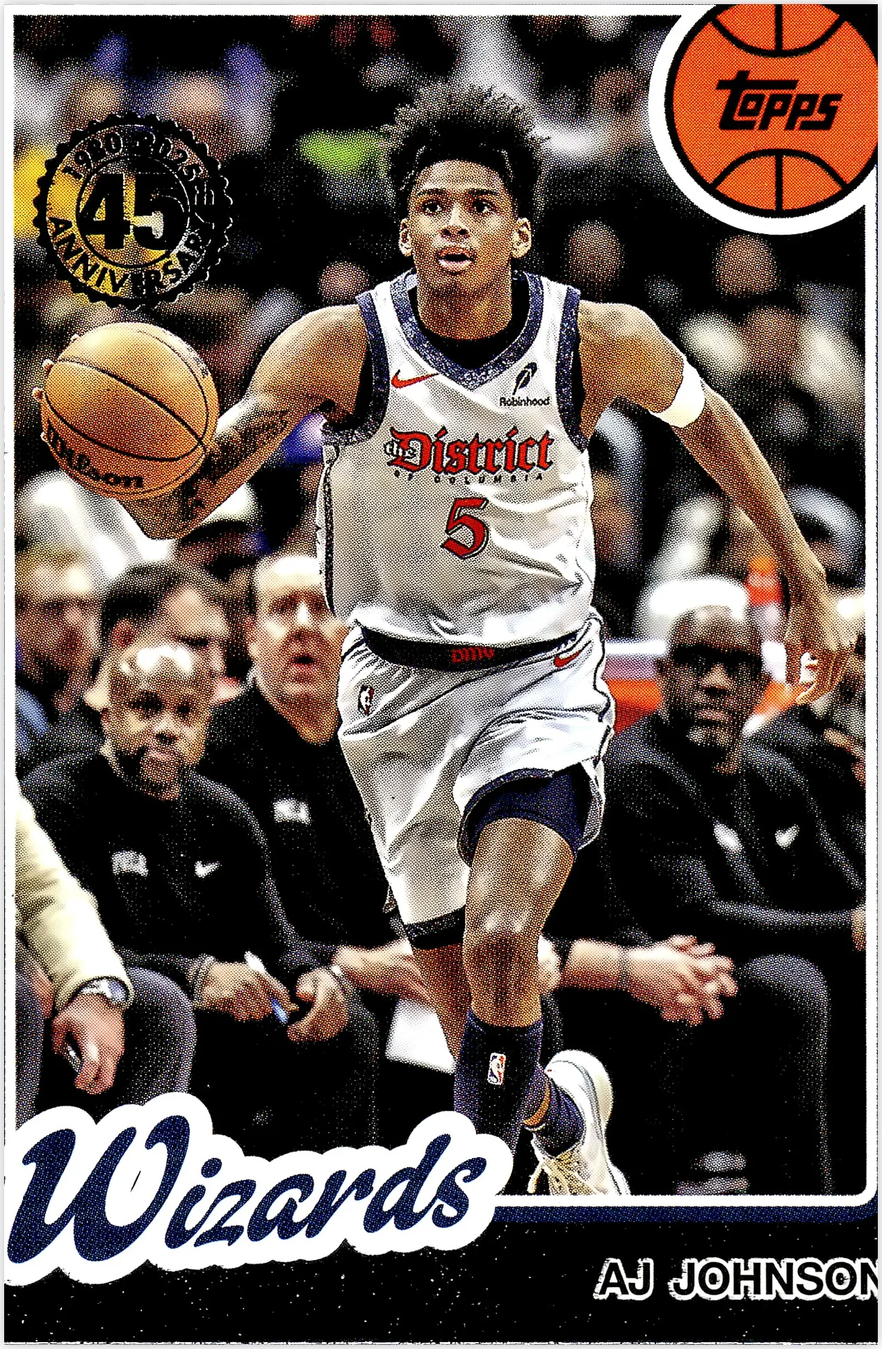 AJ Johnson 2025-26 Topps #80BK-18 1980-81 Topps Basketball basketball card - Front