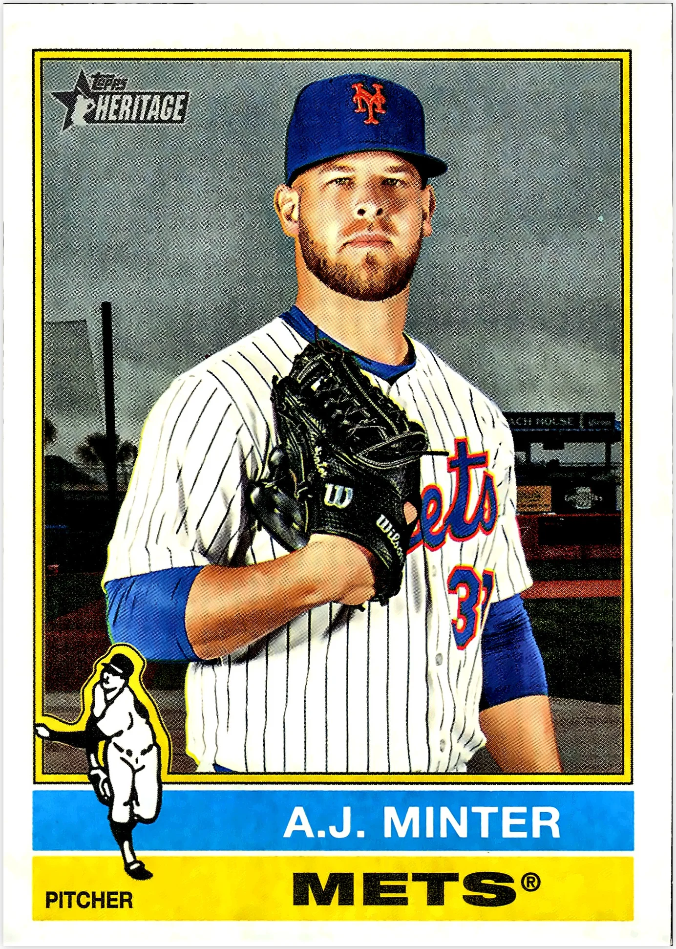 A.J. Minter 2025 Topps Heritage #597 baseball card - Front