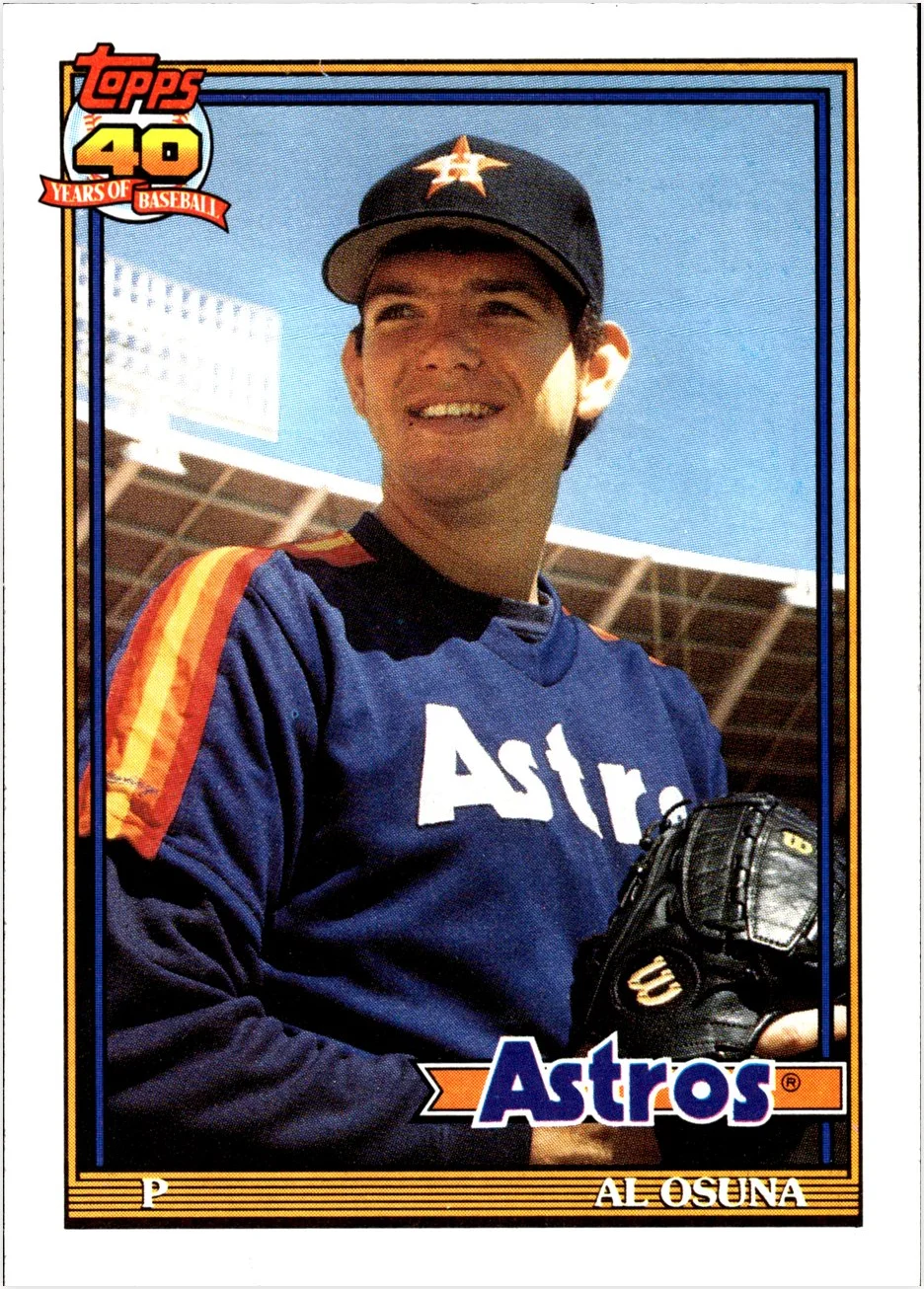 Al Osuna Rookie Card 1991 Topps #149 baseball rookie card - Front