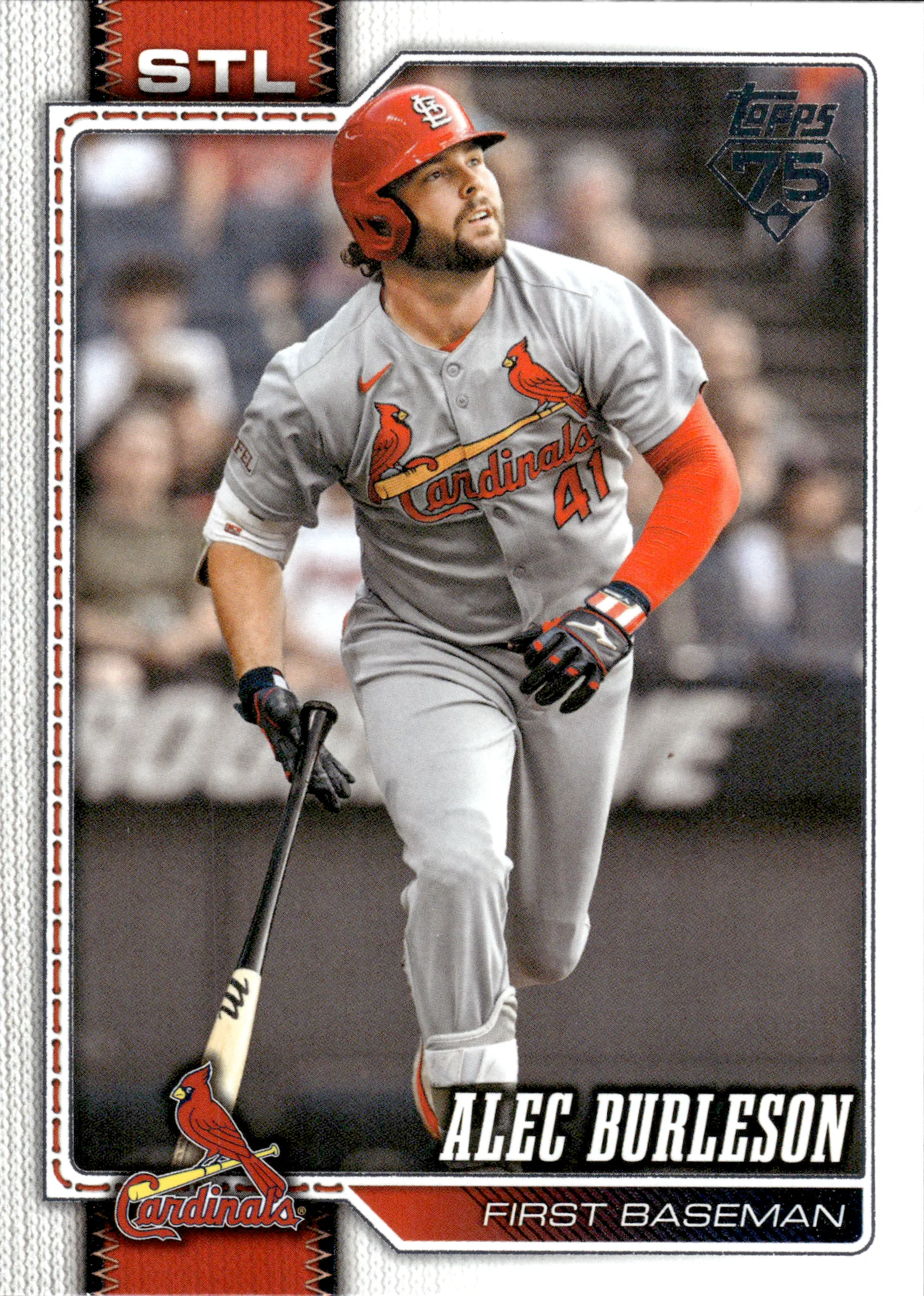 Alec Burleson #573 2026 Topps Series 2 baseball card - Front