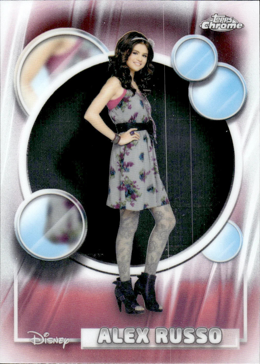 Alex Russo #7 2026 Topps Chrome Disney trading card - Front