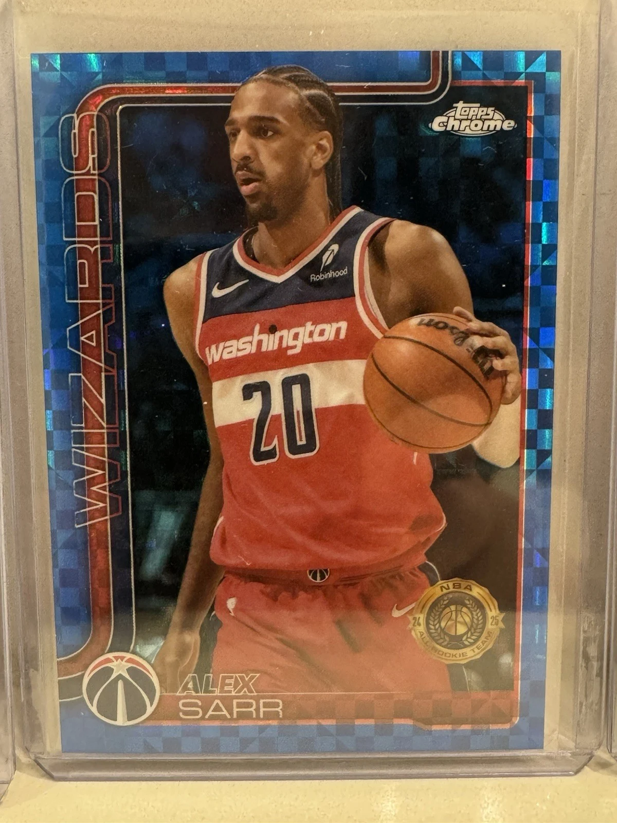 Alex Sarr 2025-26 Topps Chrome card