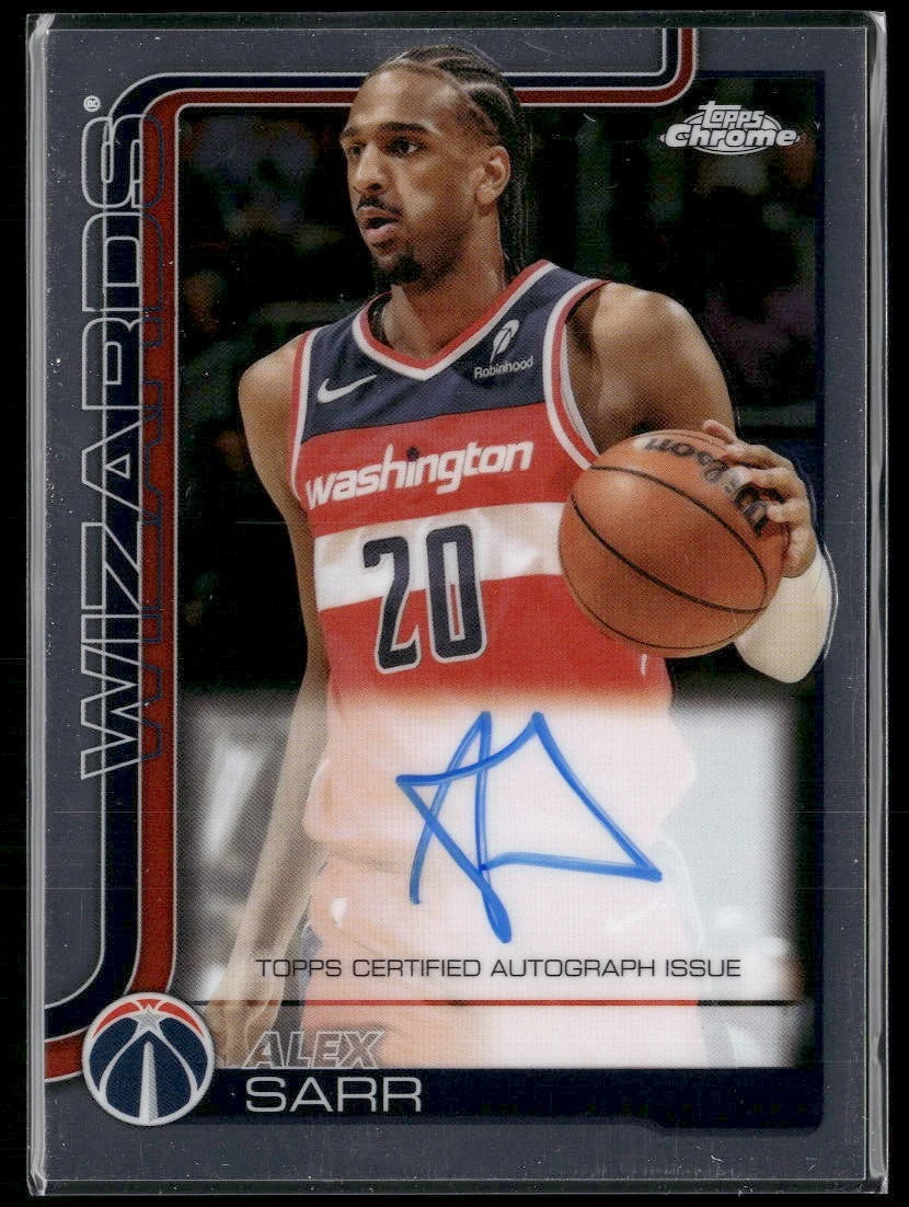 Alex Sarr 2025-26 Topps Chrome card
