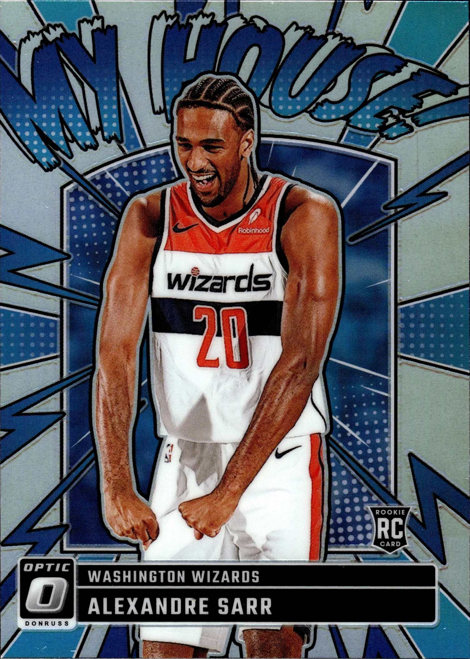 Alexandre Sarr 2024-25 Donruss Optic #9 My House Holo basketball card - Front