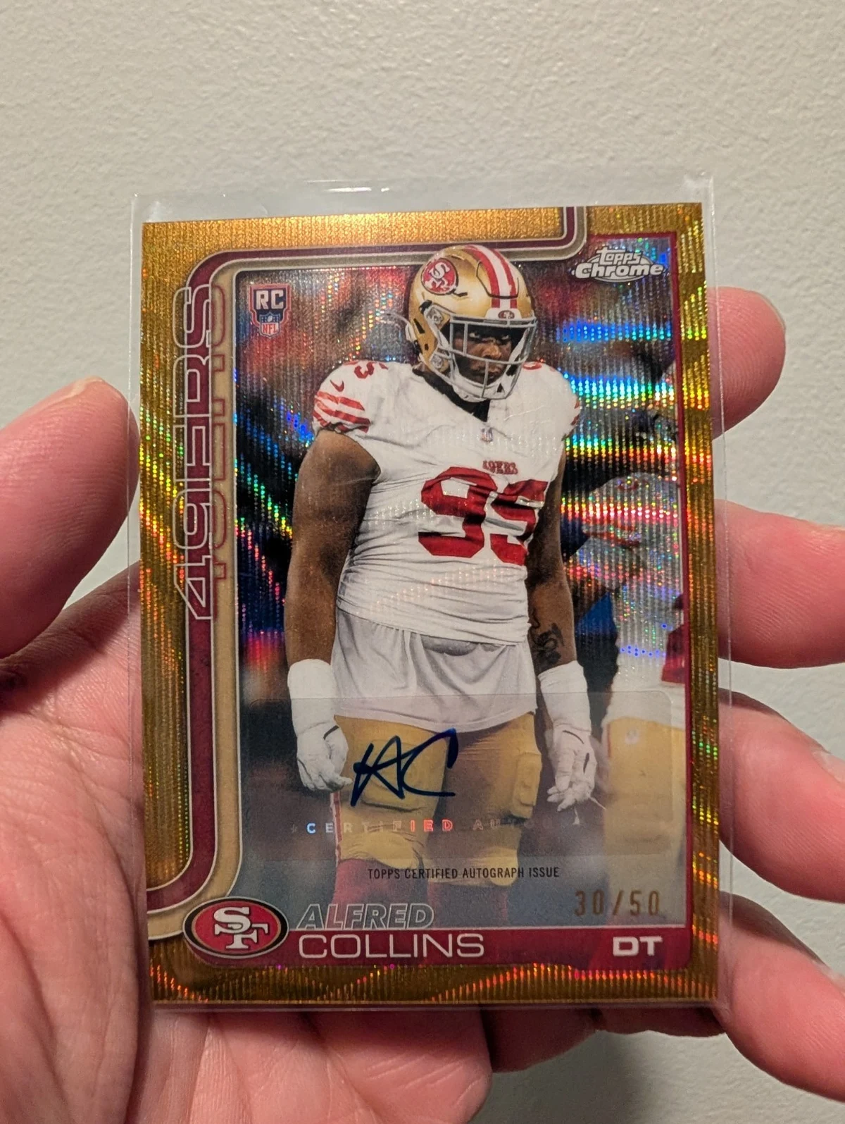 Alfred Collins 2025 Topps Chrome Football card