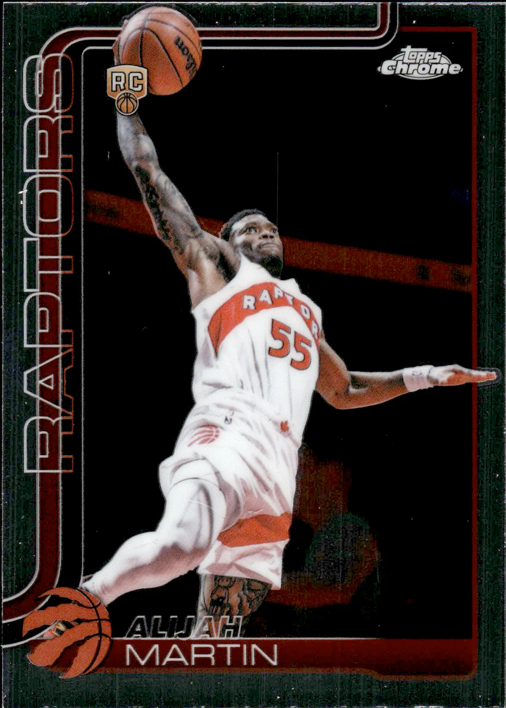 Alijah Martin #190 Rookie Card 2025 Topps Chrome Update Basketball basketball rookie card - Front
