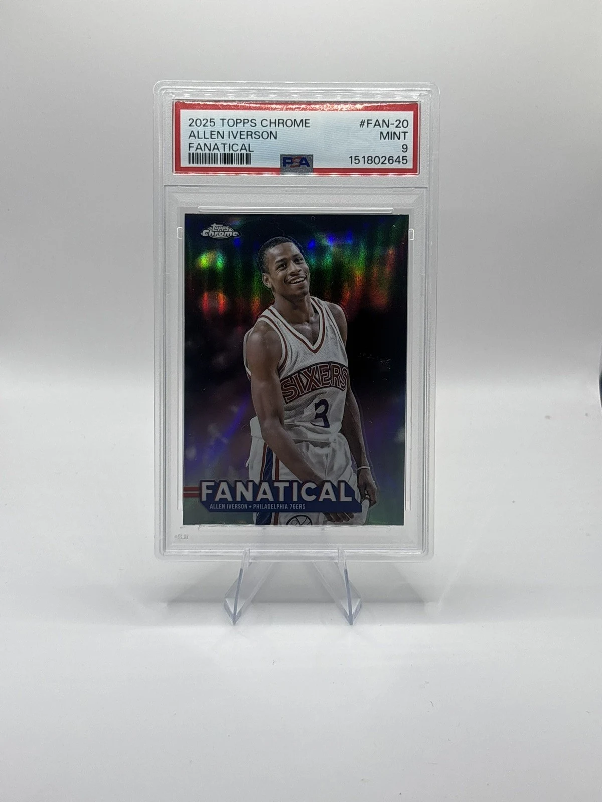 Allen Iverson 2025-26 Topps Chrome card
