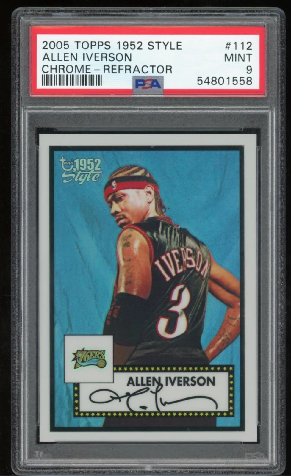Allen Iverson 2025-26 Topps Chrome card