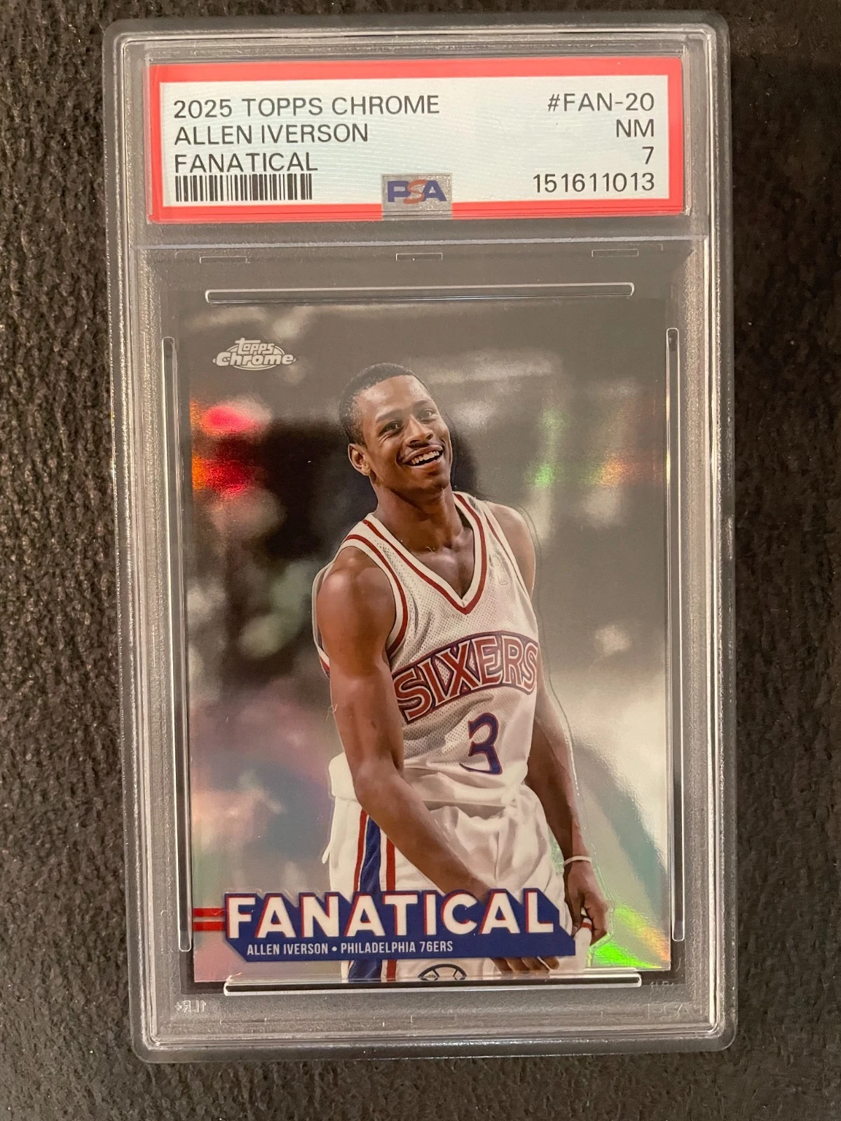 Allen Iverson 2025-26 Topps Chrome card