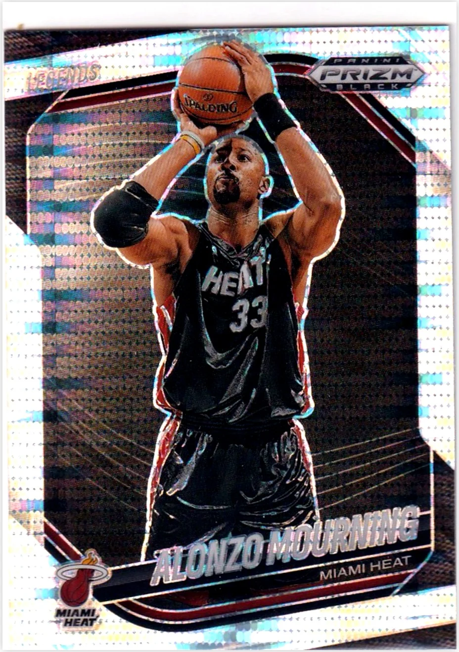 Alonzo Mourning 2024-25 Panini Prizm Black #284 Pulsar basketball card - Front