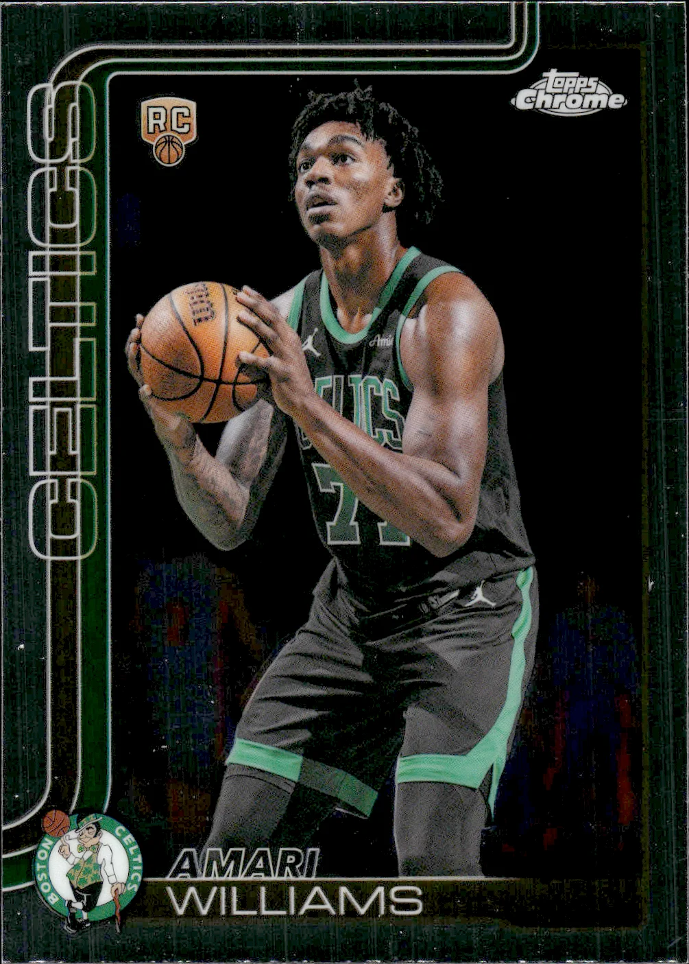 Amari Williams #197 Rookie Card 2025 Topps Chrome Update Basketball basketball rookie card - Front