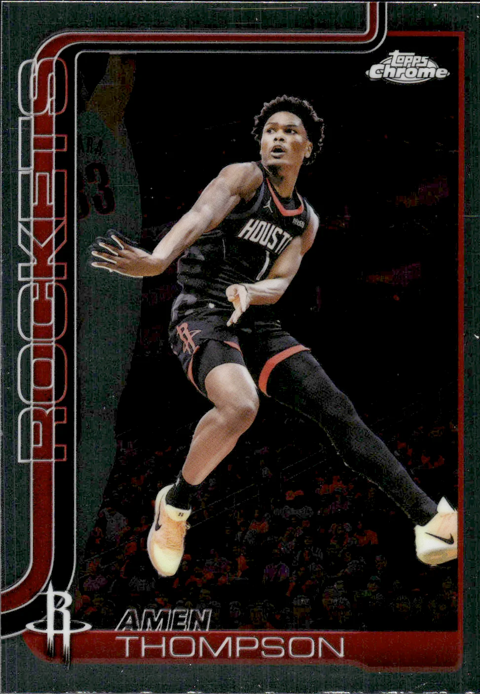 Amen Thompson #44 2025 Topps Chrome Update Basketball basketball card - Front