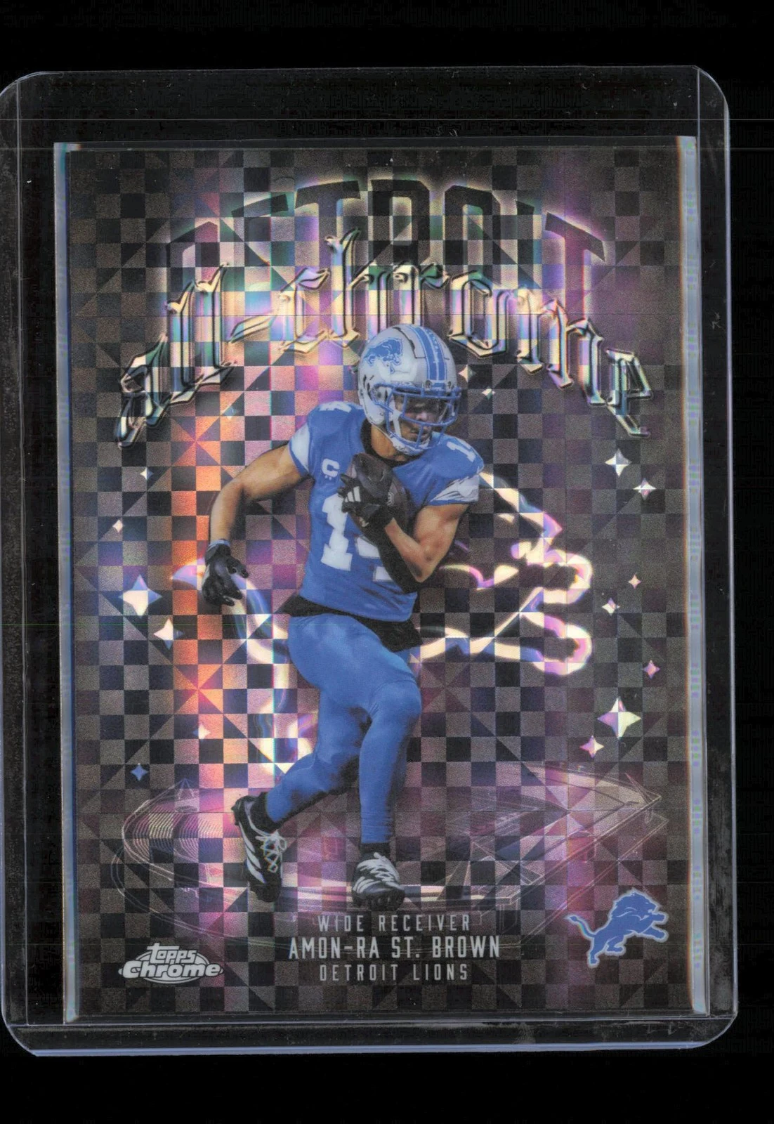 Amon-Ra St. Brown 2025 Topps Chrome Football card