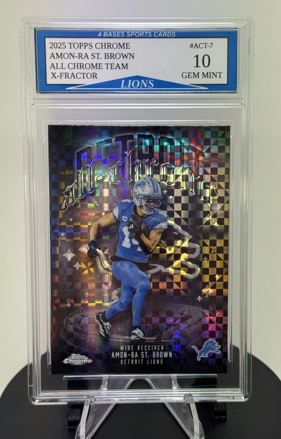 Amon-Ra St. Brown 2025 Topps Chrome Football card