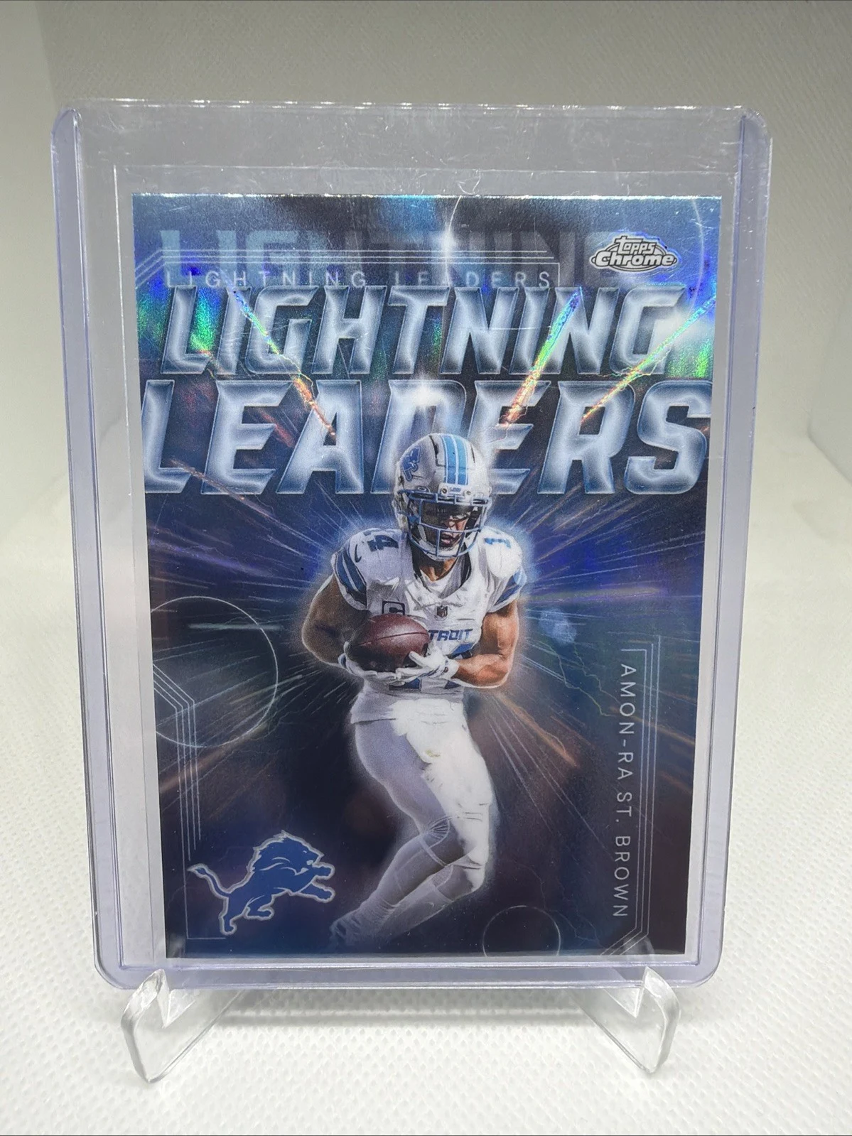 Amon-Ra St. Brown 2025 Topps Chrome Football card