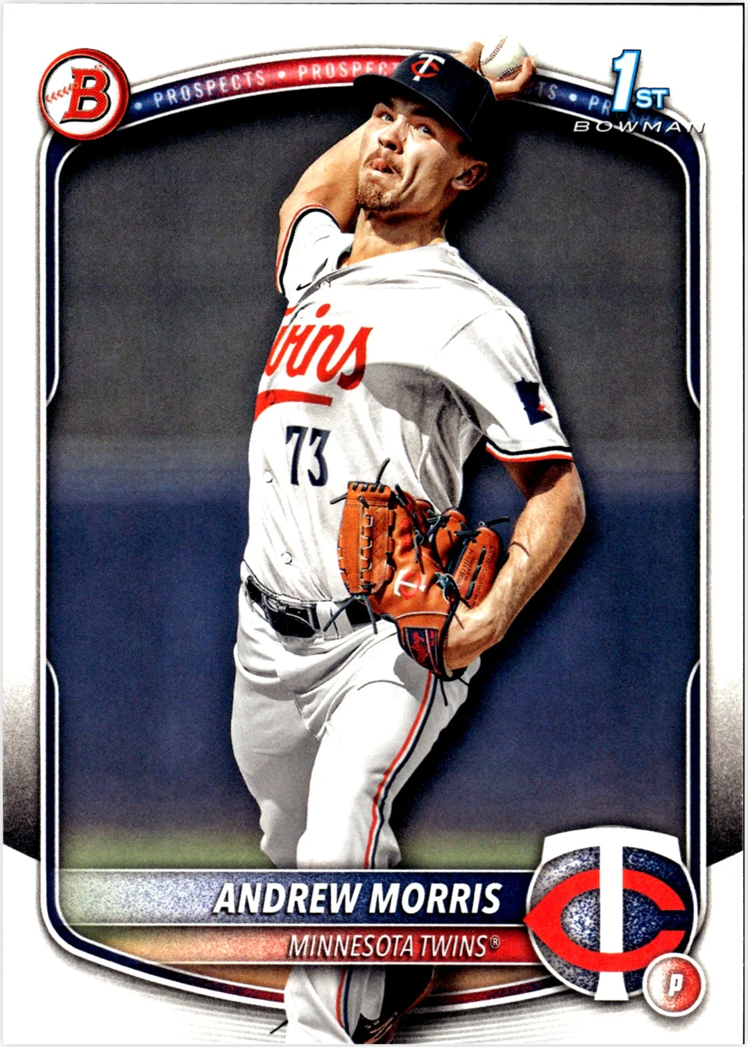 Andrew Morris 2025 Bowman #BCP-90 Chrome Prospects baseball card - Front