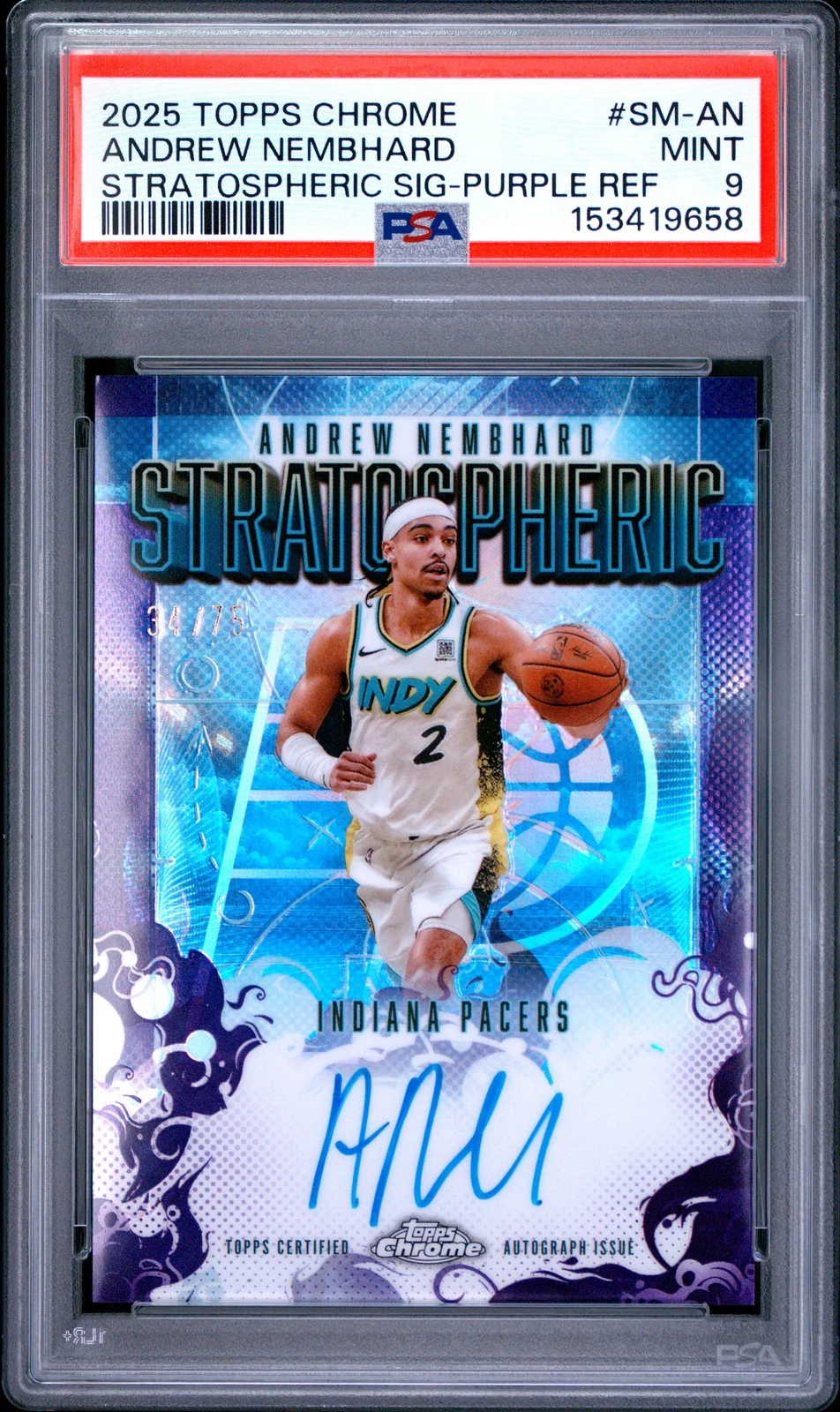 Andrew Nembhard 2025 Topps Chrome Basketball card