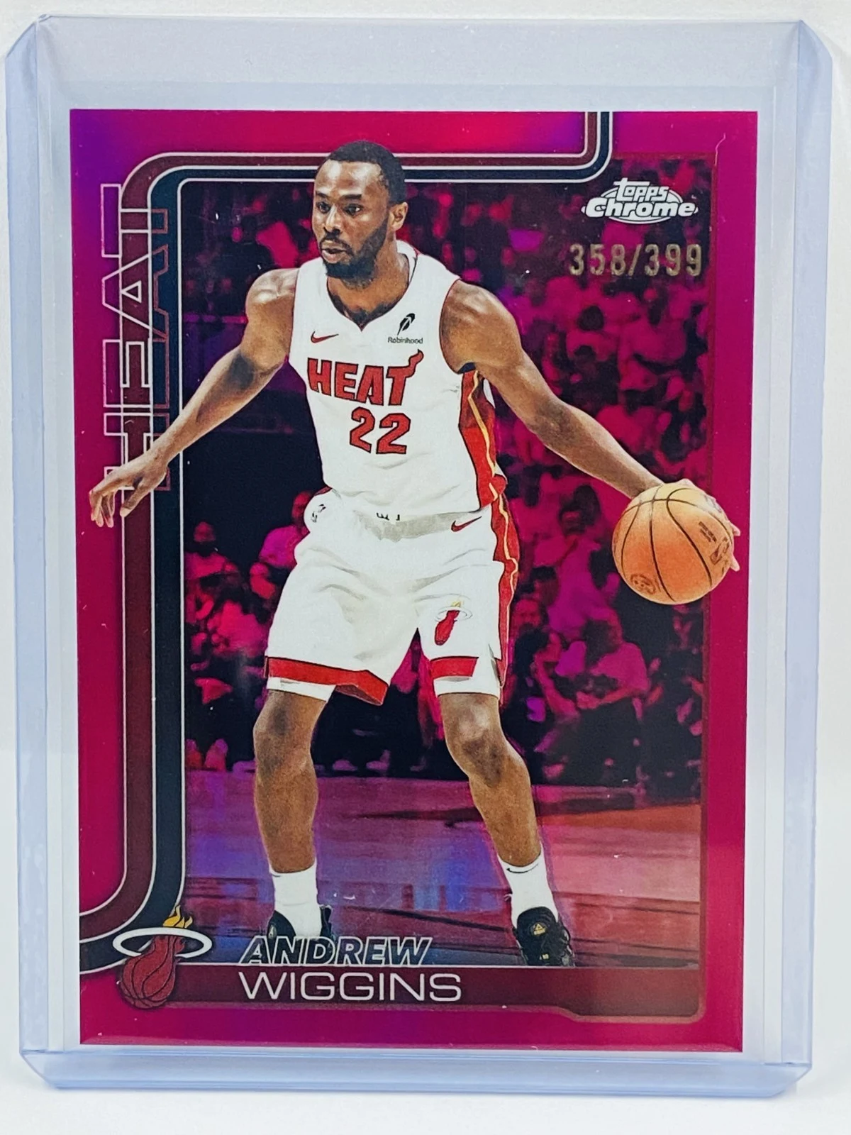 Andrew Wiggins 2025-26 Topps Chrome card