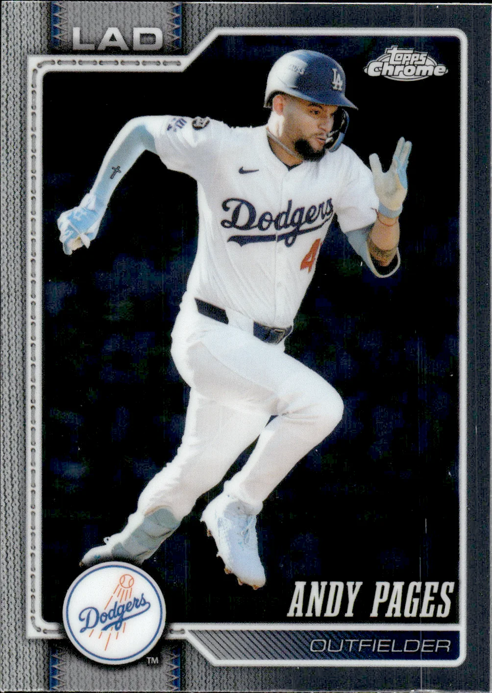 Andy Pages #10 2026 Topps Chrome Baseball baseball card - Front