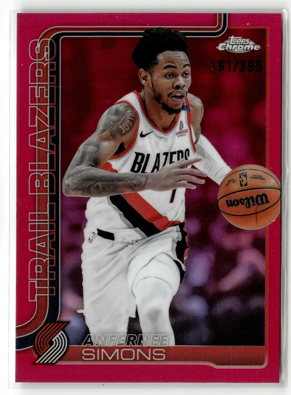 Anfernee Simons 2025-26 Topps Chrome card