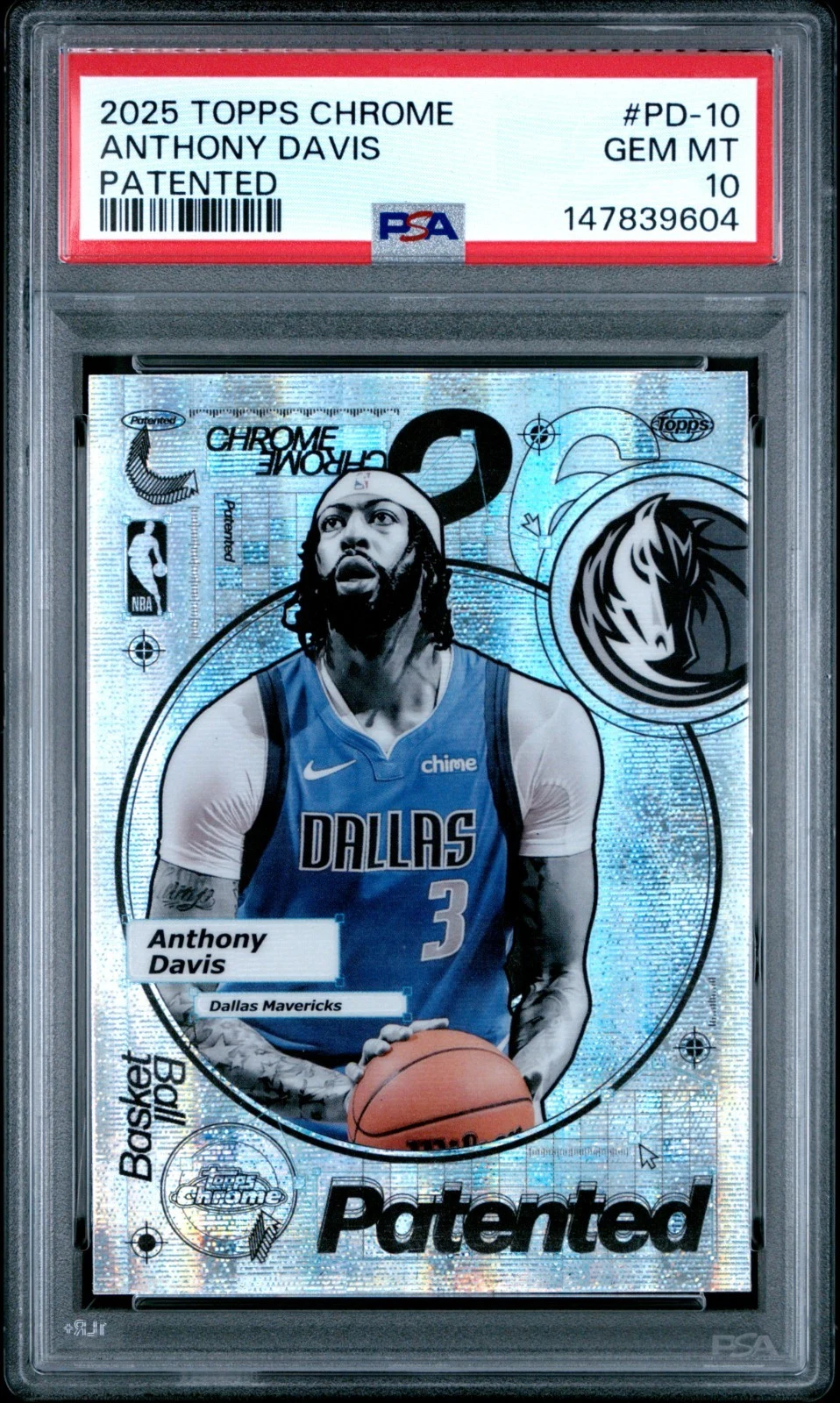 Anthony Davis 2025-26 Topps Chrome card