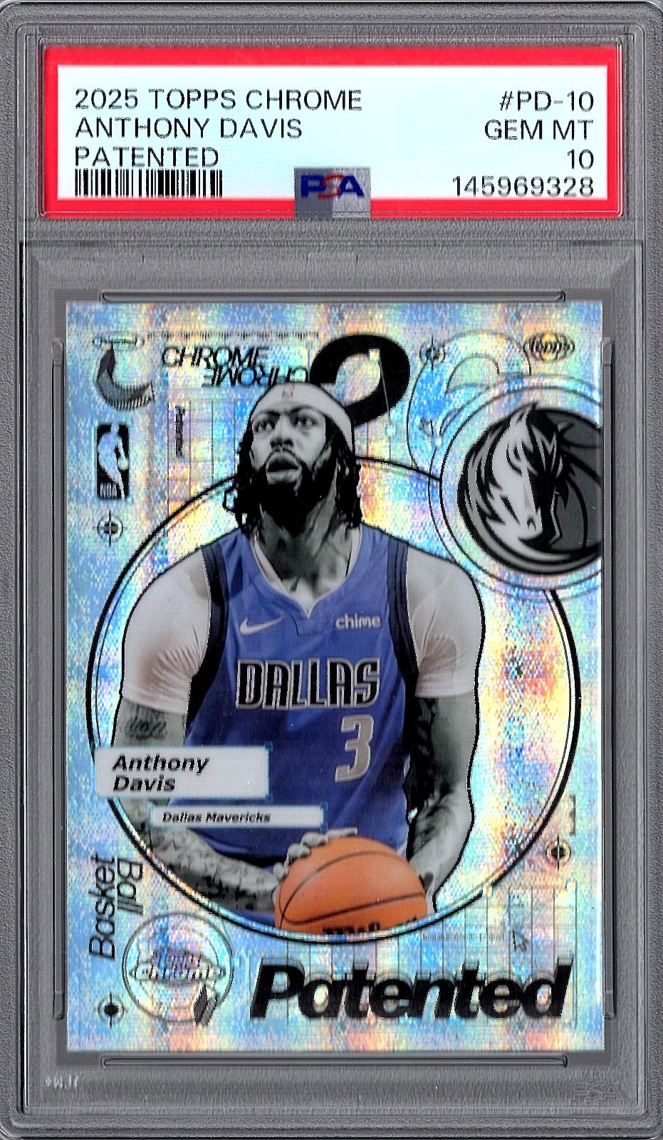 Anthony Davis 2025 Topps Chrome Basketball card