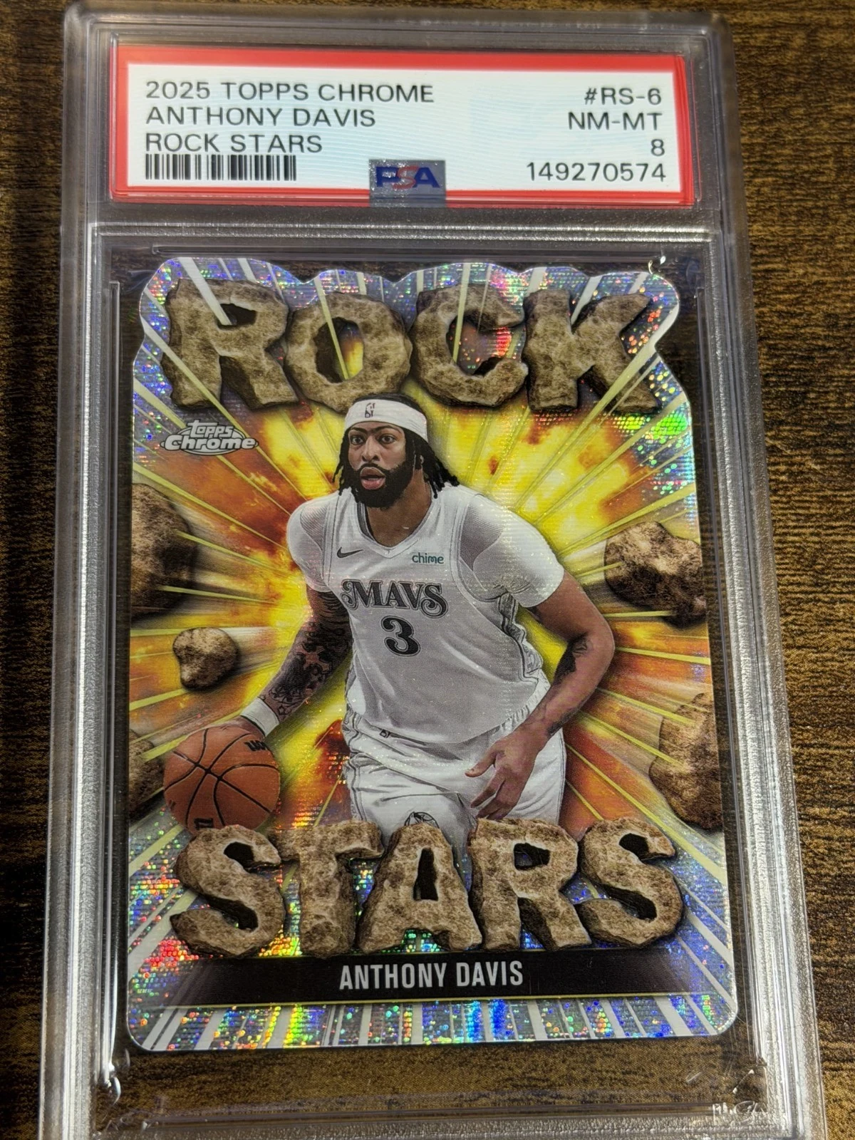 Anthony Davis 2025 Topps Chrome Basketball card