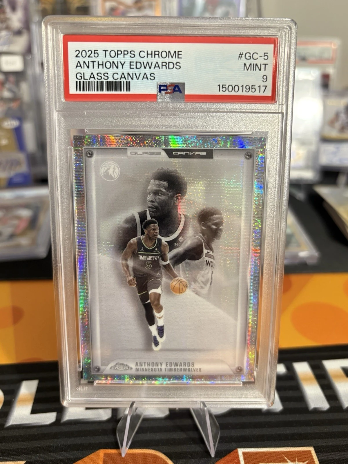 Anthony Edwards 2025 Topps Chrome Basketball card