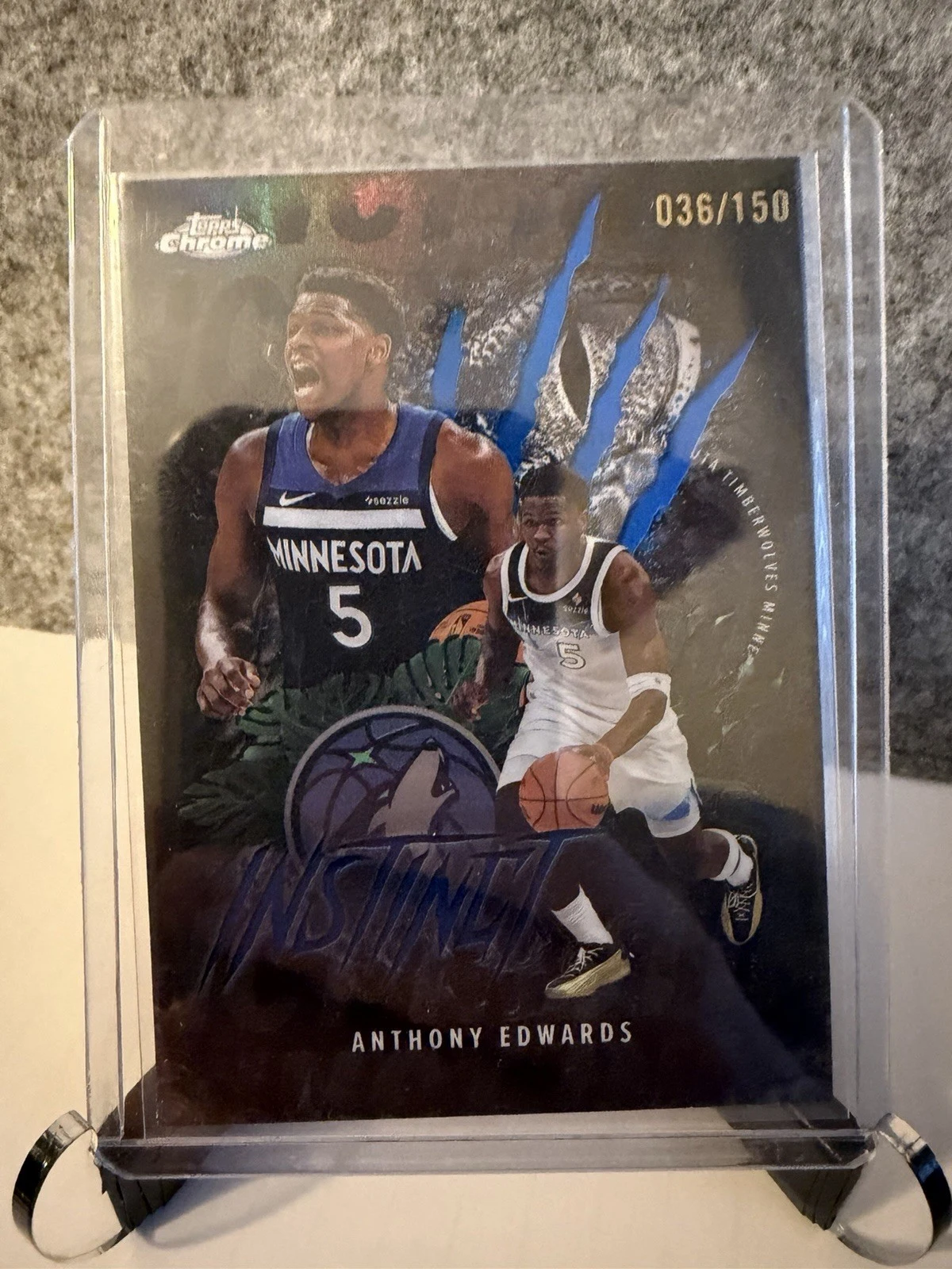 Anthony Edwards 2025-26 Topps Chrome card