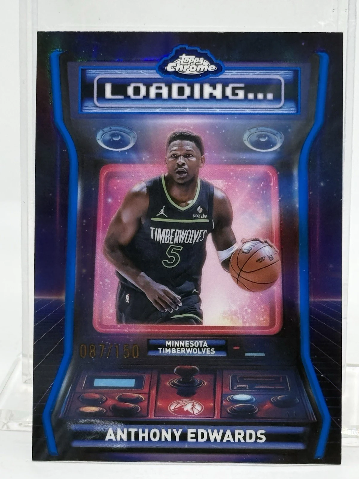 Anthony Edwards 2025 Topps Chrome Basketball card