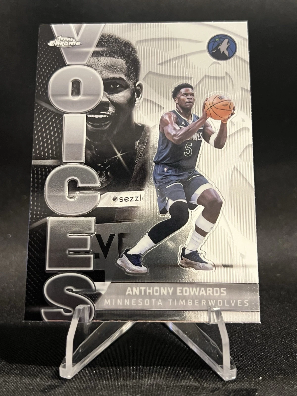 Anthony Edwards 2025-26 Topps Chrome card
