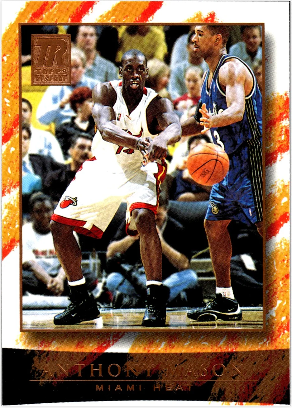Anthony Mason 2000-01 Topps Reserve #6 basketball card - Front