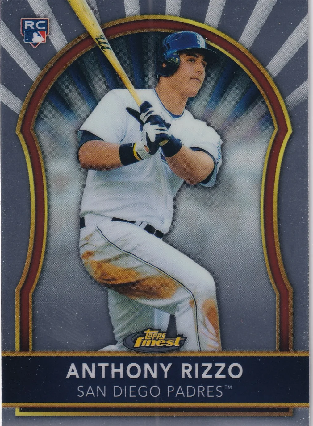Anthony Rizzo 2011 Finest #97 baseball rookie card - Front