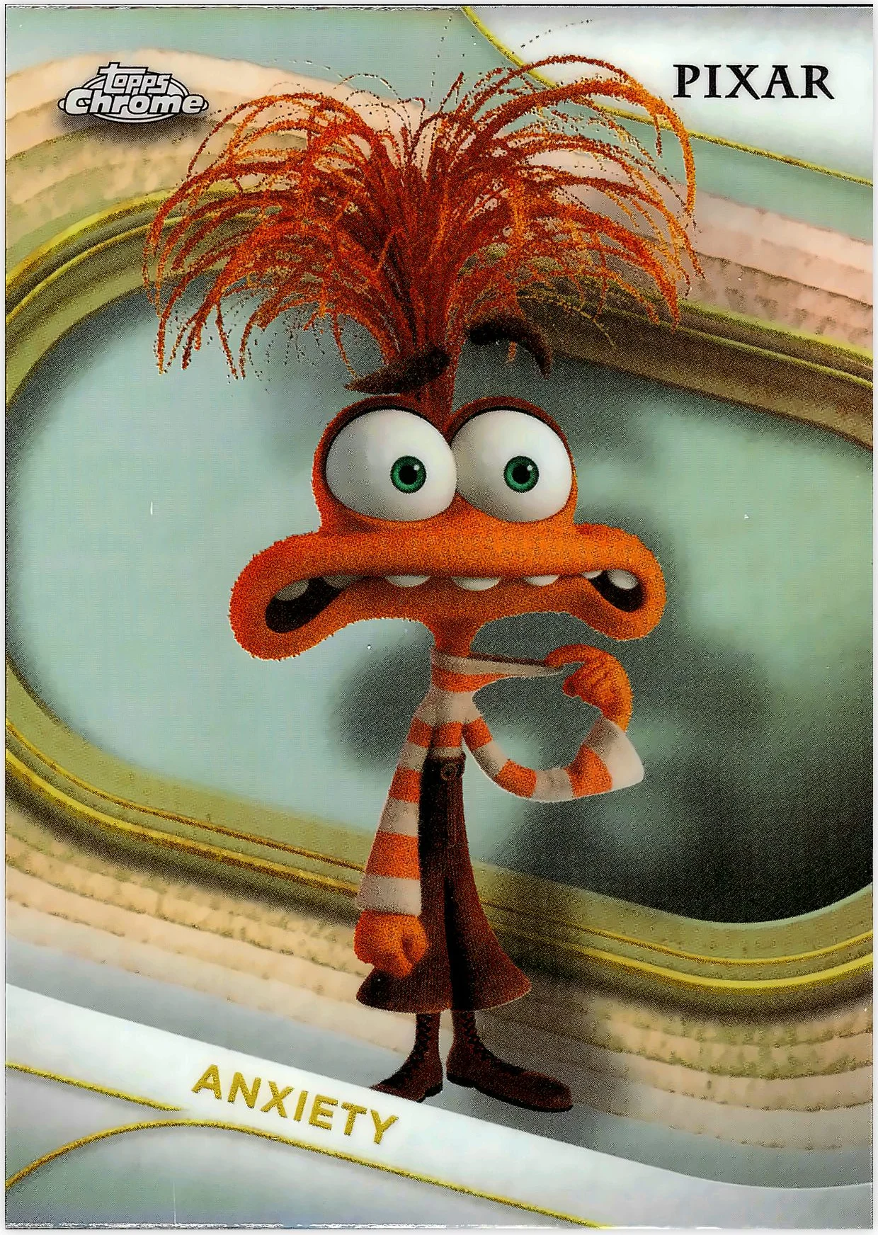 Anxiety 2025 Topps Chrome Disney #84 Refractor trading card - Front