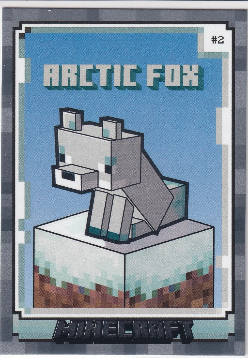 Arctic Fox 2024 Minecraft #2 Character trading card - Front