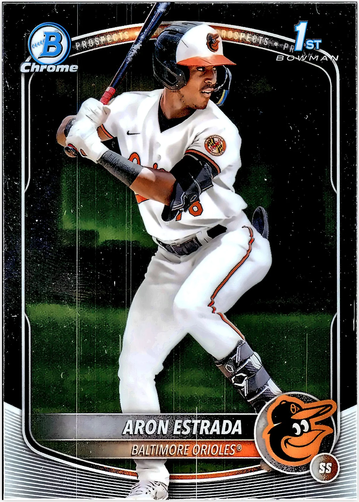 Aron Estrada 2025 Bowman #BCP-33 Chrome Prospects baseball card - Front