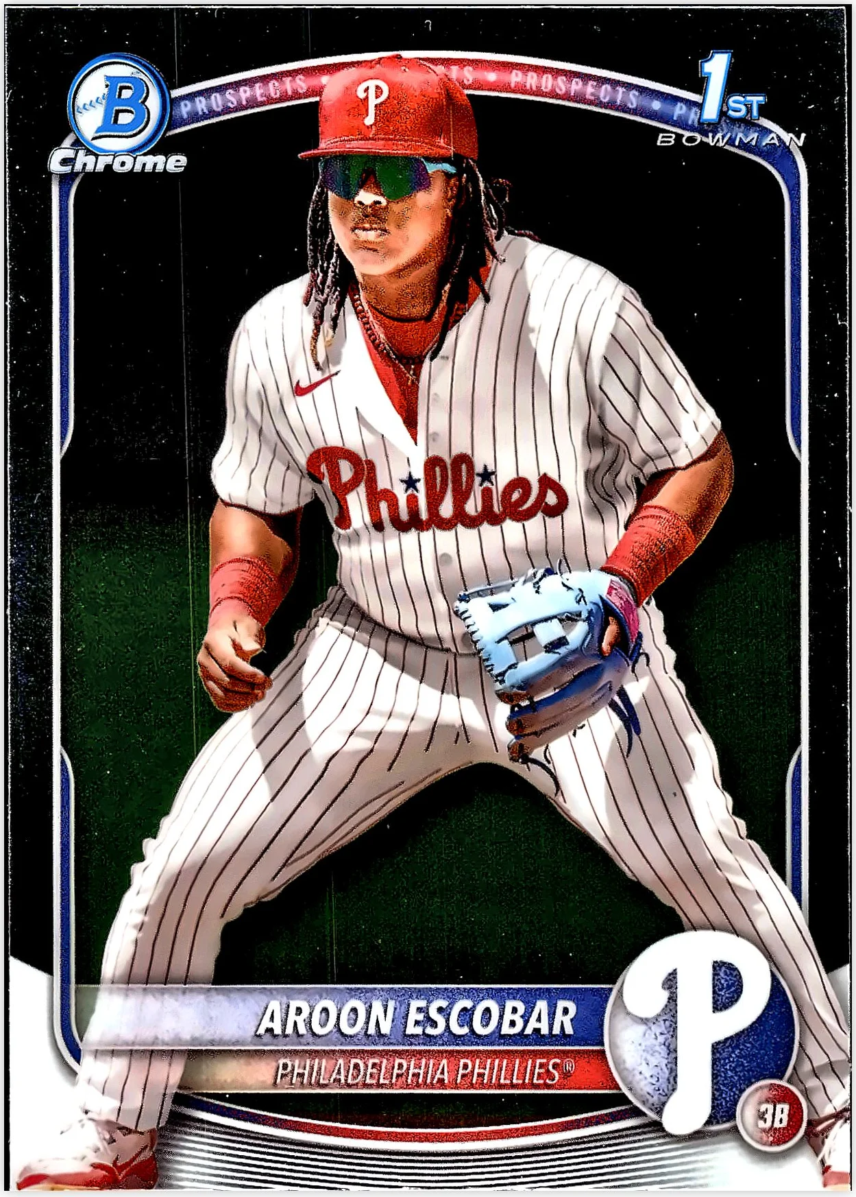 Aroon Escobar 2025 Bowman #BCP-65 Chrome Prospects baseball card - Front