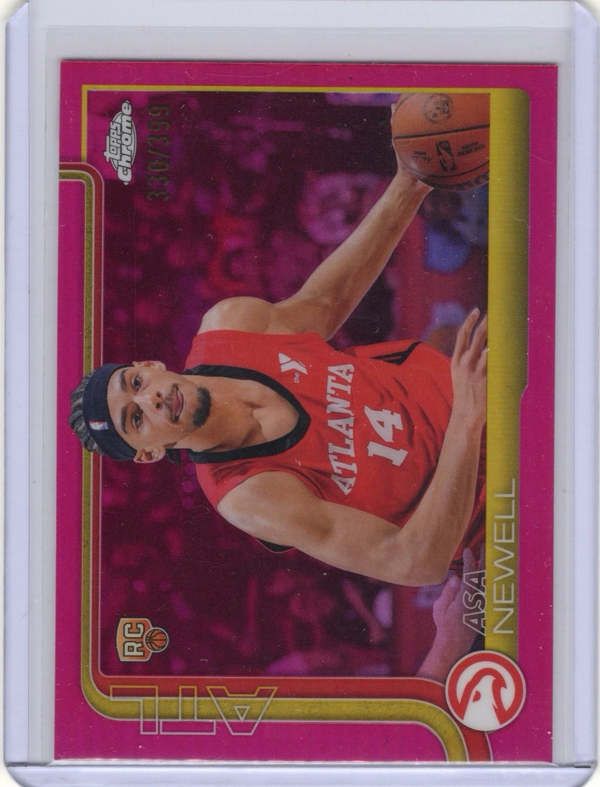 Asa Newell 2025-26 Topps Chrome card