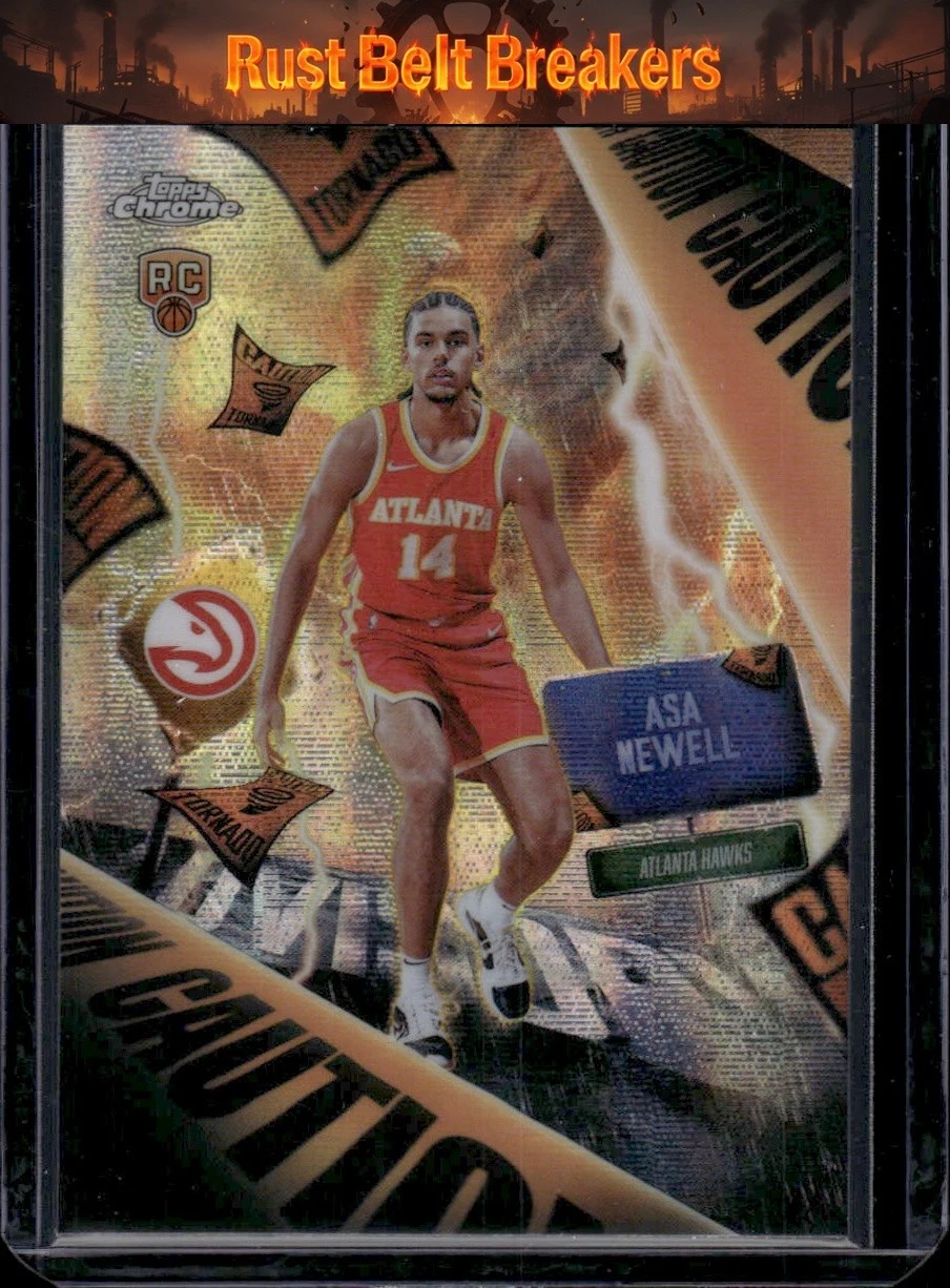 Asa Newell 2025-26 Topps Chrome card